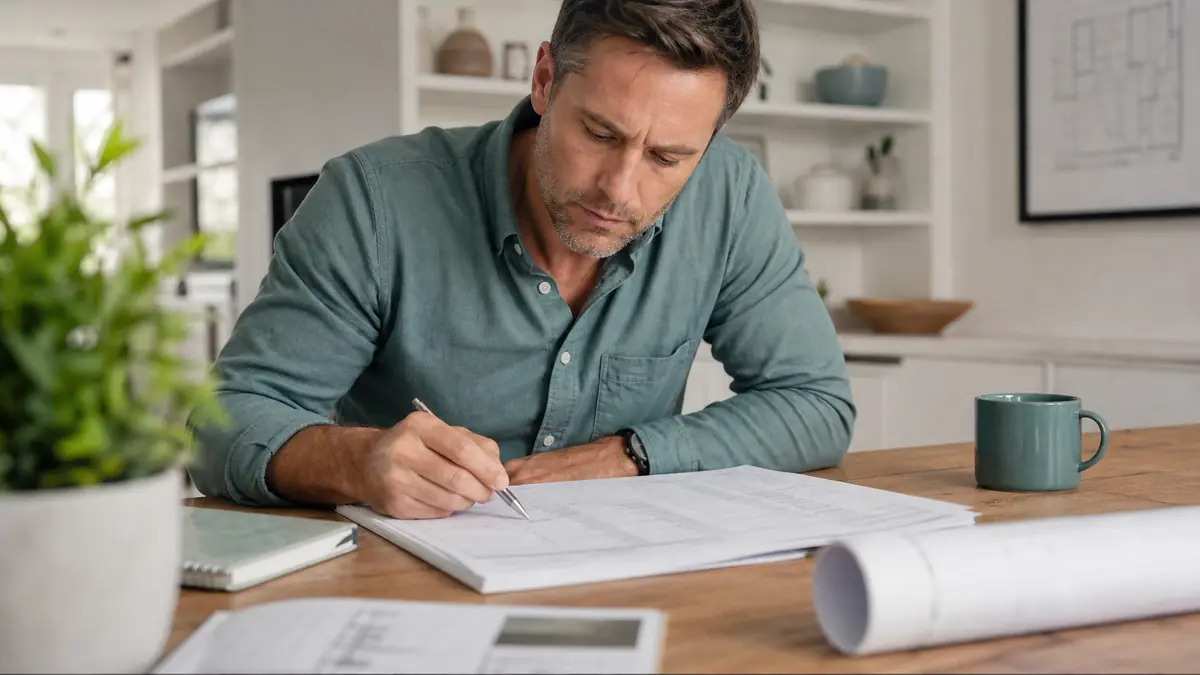 A homeowner examining the allowance lines on a contractor bid to check for padding.